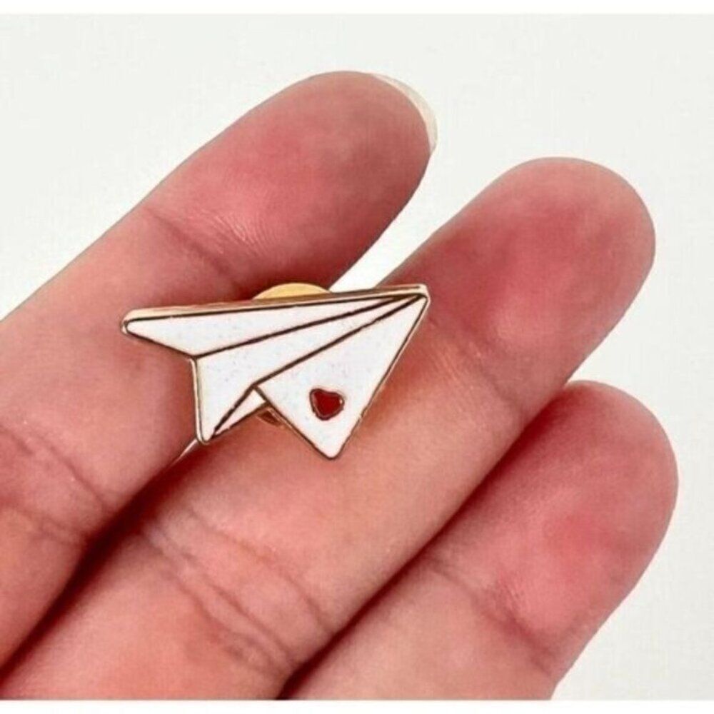 3/20 Paper Airplane Enamel Pin